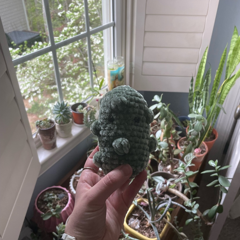 Handmade crochet pickle 🥒